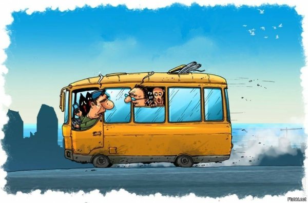 Автобус карикатура
