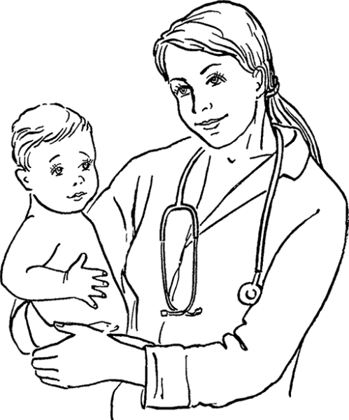 Педиатр рисунок