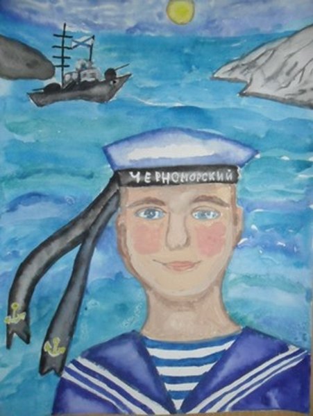 Рисование моряка в подготовительной