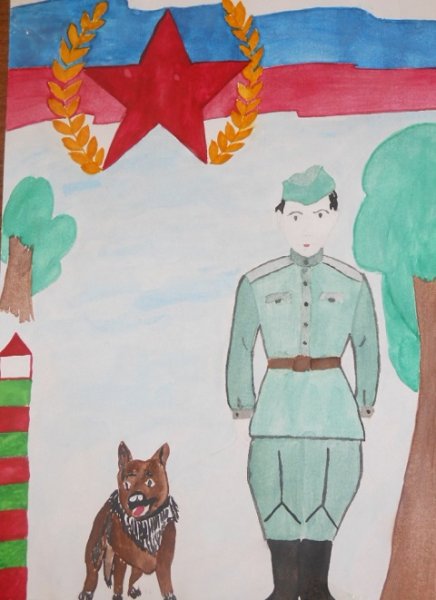 Рисование мой папа солдат