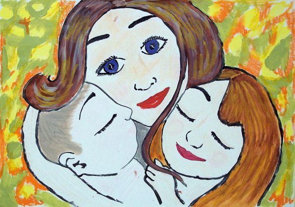 Рисунок ко Дню матери