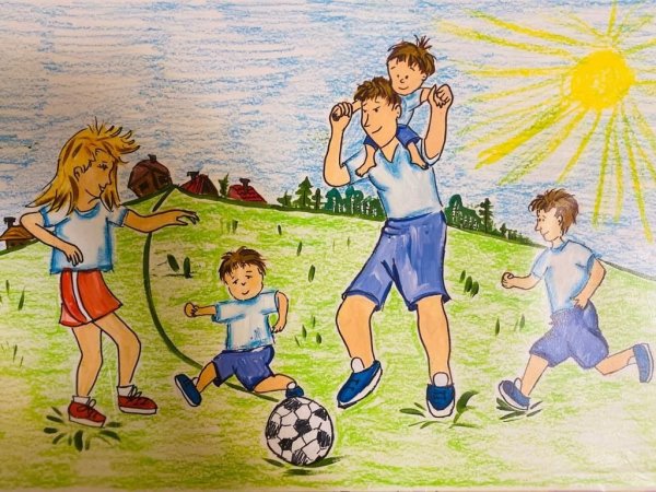 Рисунок на тему футбол