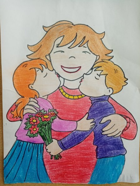 Рисунок ко Дню матери
