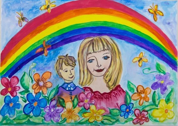 Рисунки ко Дню матери красивые