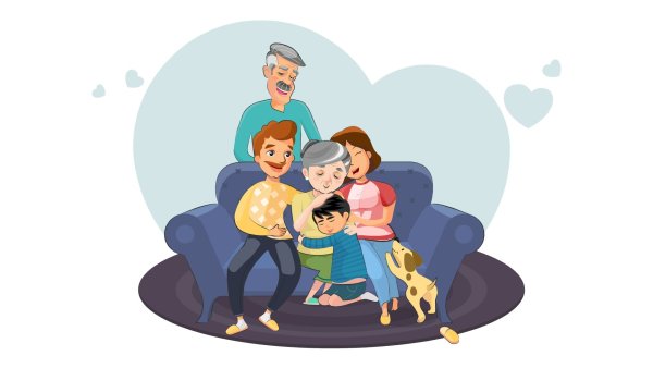 Семья для презентации без фона