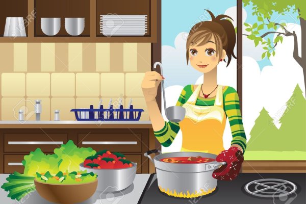 Иллюстрация кухня готовка