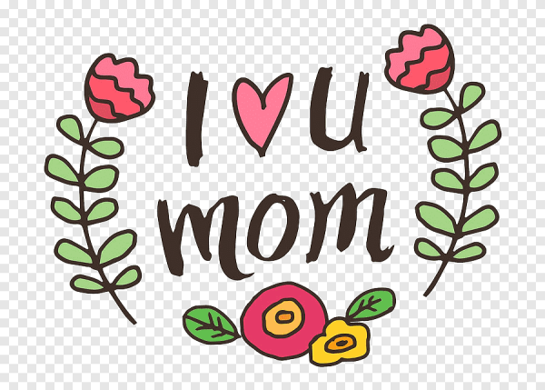 I Love mom надпись
