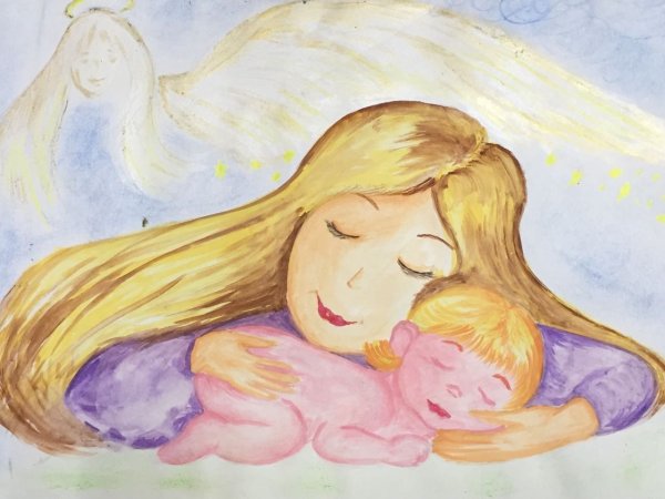 Рисунок ко Дню матери