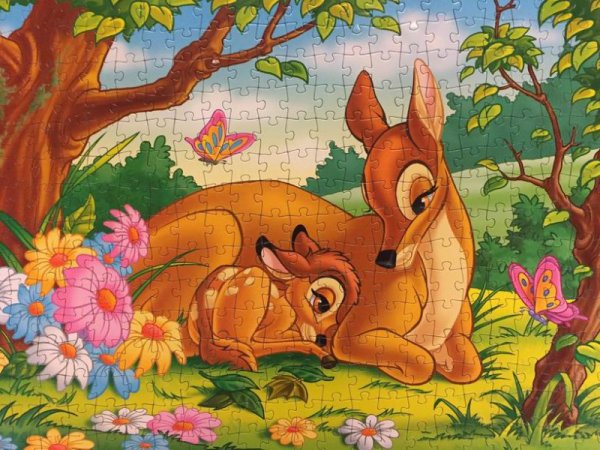 Пазл Бемби с зайчиком и мама
