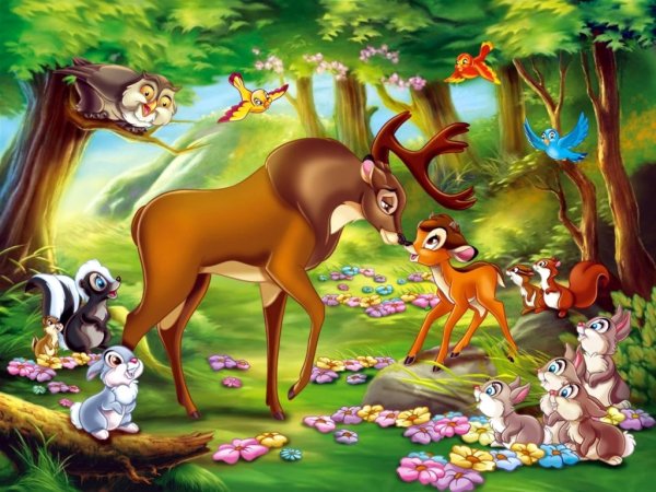 Бэмби мультфильм Дисней