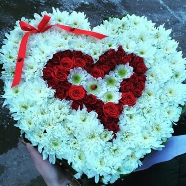 Композиция из цветов для мамы