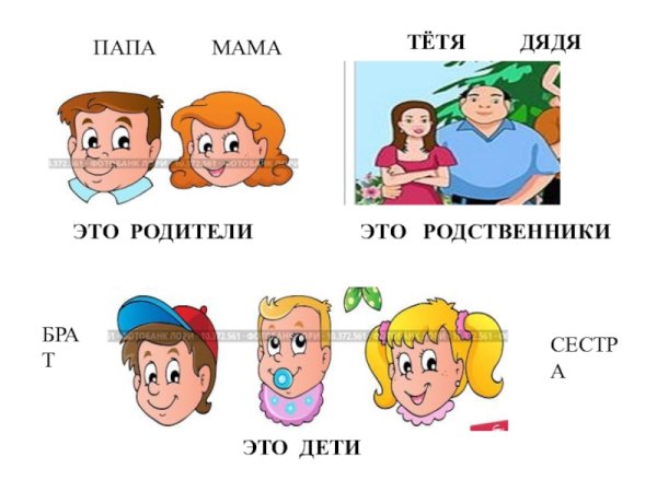 Названия членов семьи