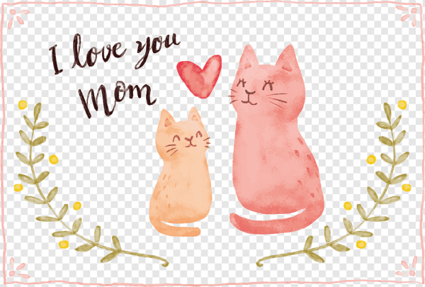 С днем мамы котики