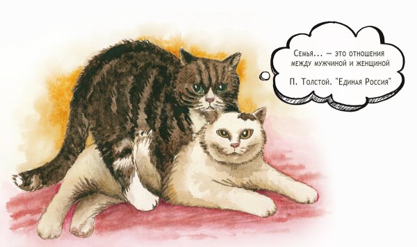 2 Кота рисунок