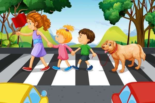 Пешеход для детей cartoon