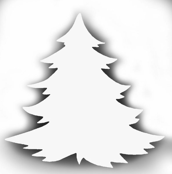 Новогодние трафареты на ок