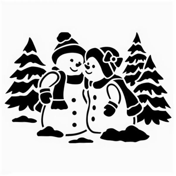 Трафареты новогодних игрушек