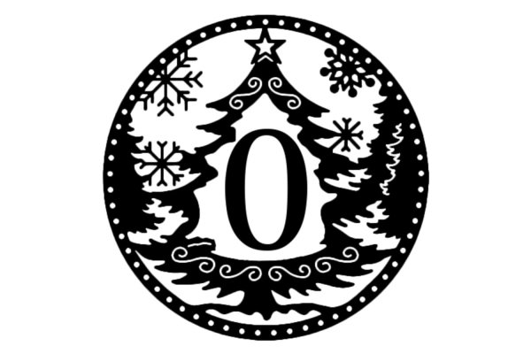 Новогодние украшения на окна цифры