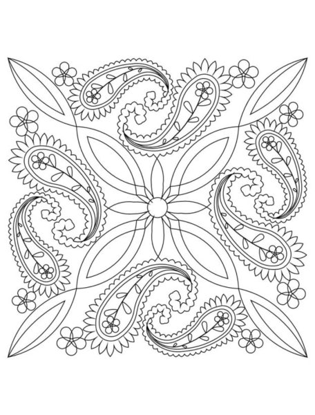 Орнаменты. Раскраска