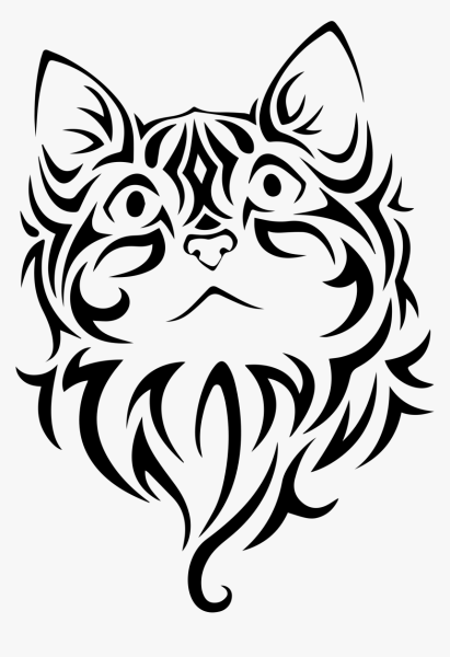 Эскиз тату котик