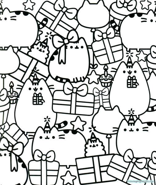 Пушин Кэт раскраска Coloring book