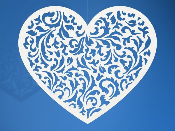 Сердечко ажурное