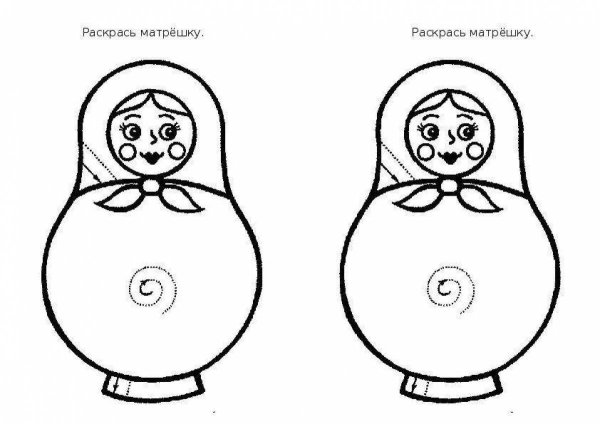 Матрешка шаблон
