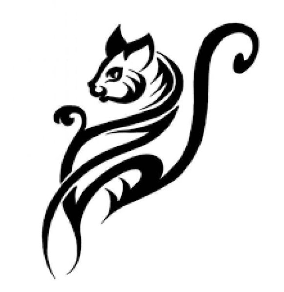 Тату кошка