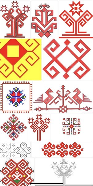 Чувашский национальный узор орнамент