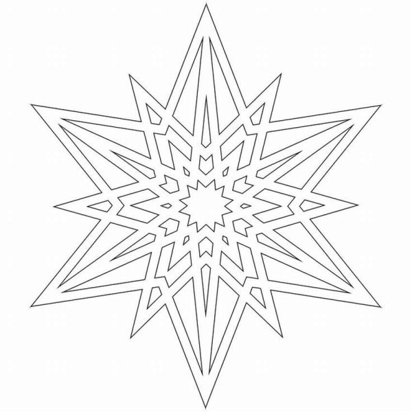 Снежинки на окна