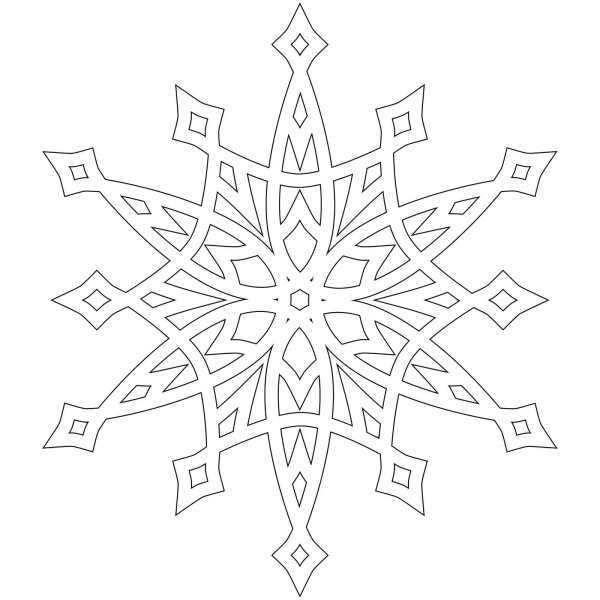 Снежинки на окна трафареты