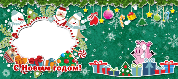 Новогодний макет на кружку
