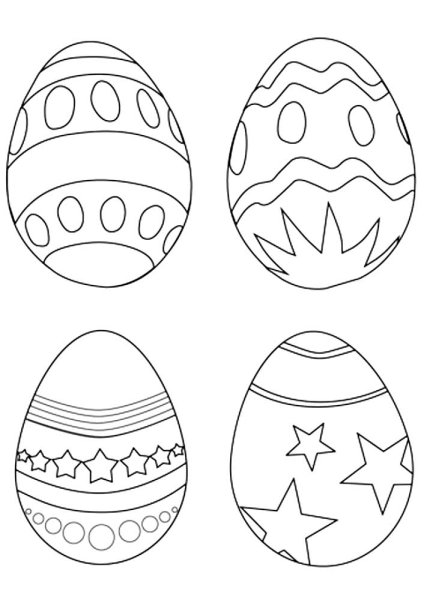 Трафареты яйца с узорами (45 фото)