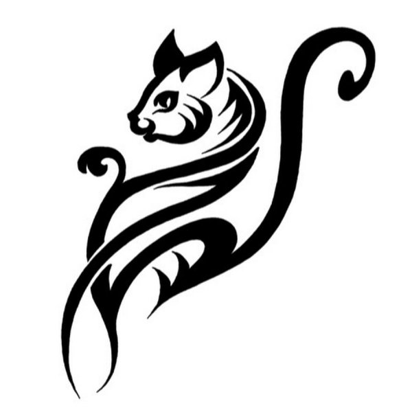 Тату кошка эскизы