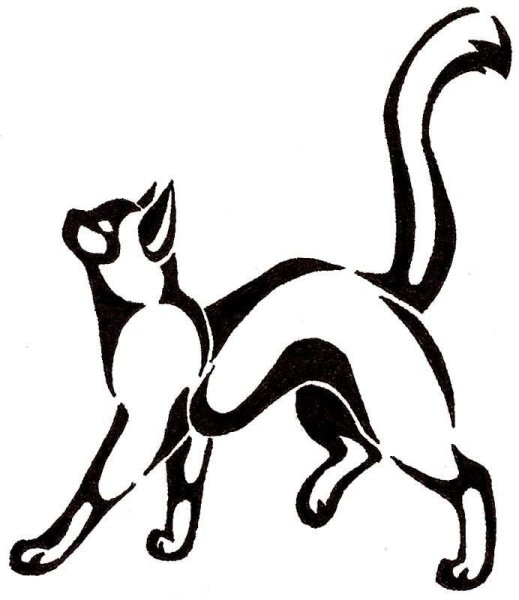 Кошка стилизация