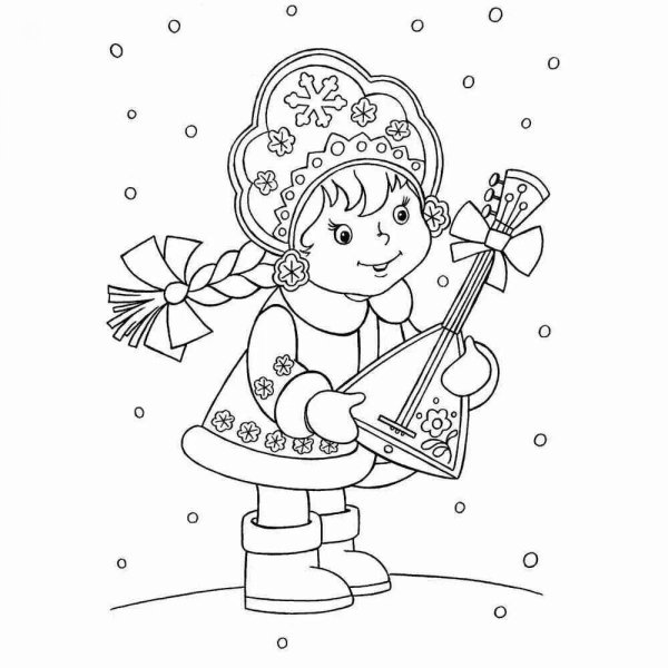 Раскраски новогодние для детей