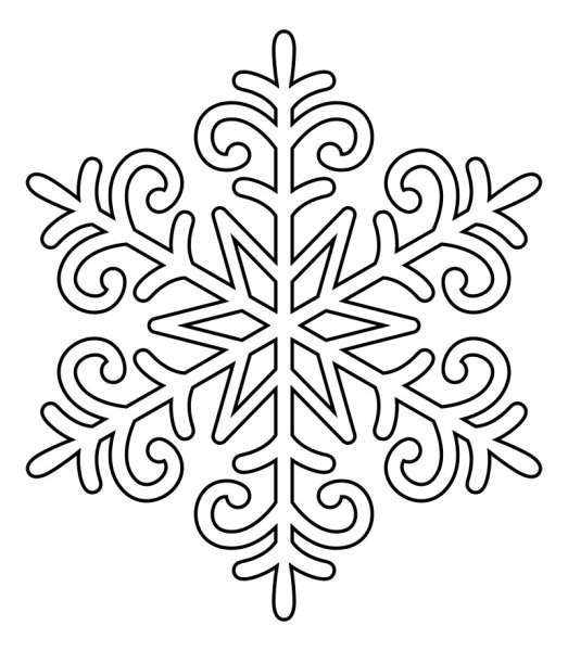 Вытынанки снежинки
