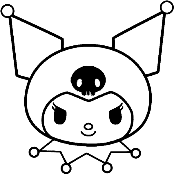 Kuromi черно белая