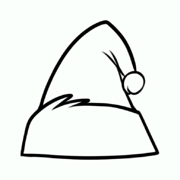 Новогодняя шапка раскраска
