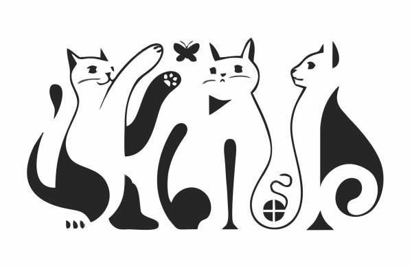 Стилизованные кошки