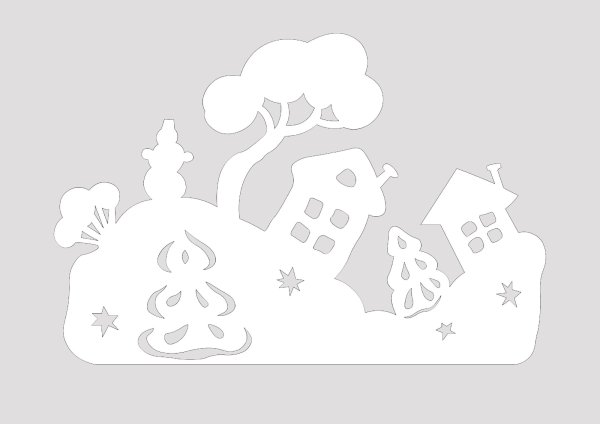 Новогодние трафареты на окн