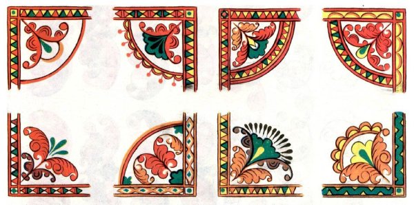 Борецкая роспись элементы