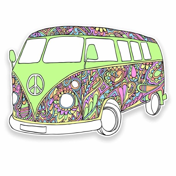 Volkswagen хиппи вектор