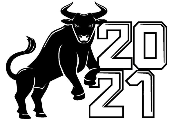 Трафарет быка 2021