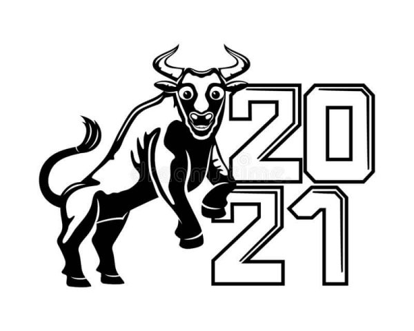 Векторный бык 2021