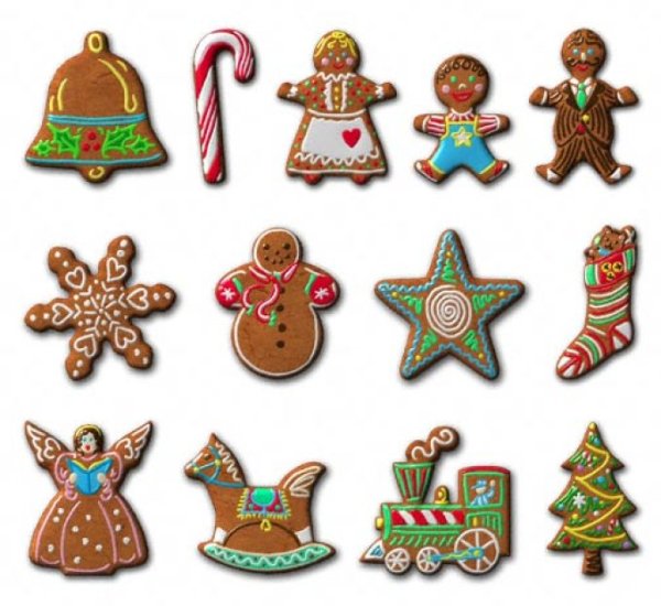 Фигурки для печенья новогодние