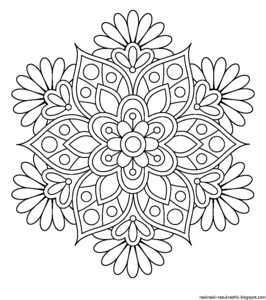 Орнаменты. Раскраска
