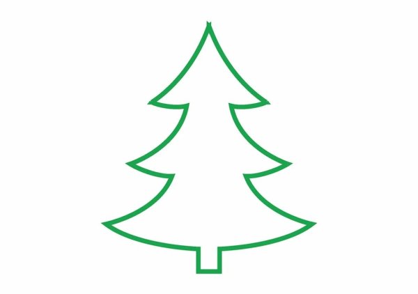 Трафарет "елка"