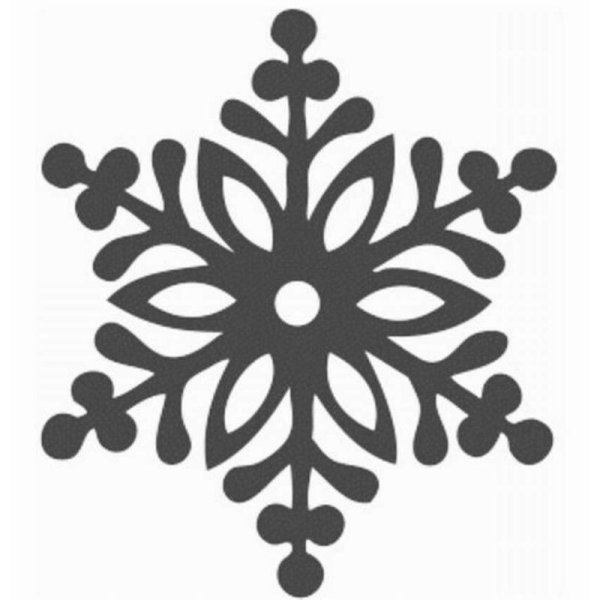Трафарет «снежинки»