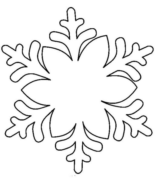 Новогодние снежинки трафареты